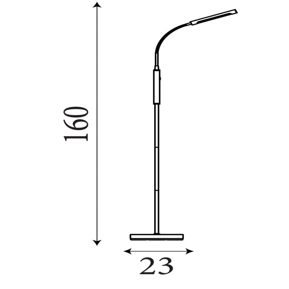 Plume Black Rechargeable LED Floor Lamp