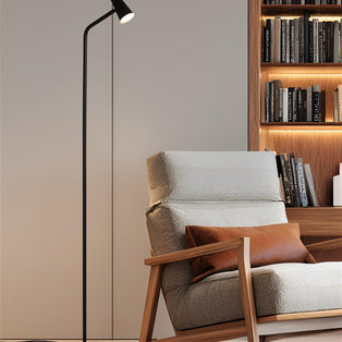 Rechargeable Black Metal LED Floor Lamp