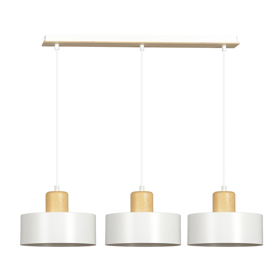 Torin 3 Light Linear Pendant White