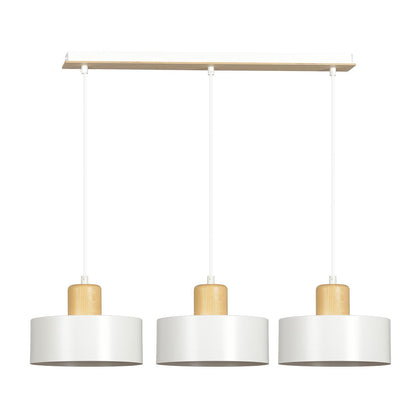 Torin 3 Light Linear Pendant White