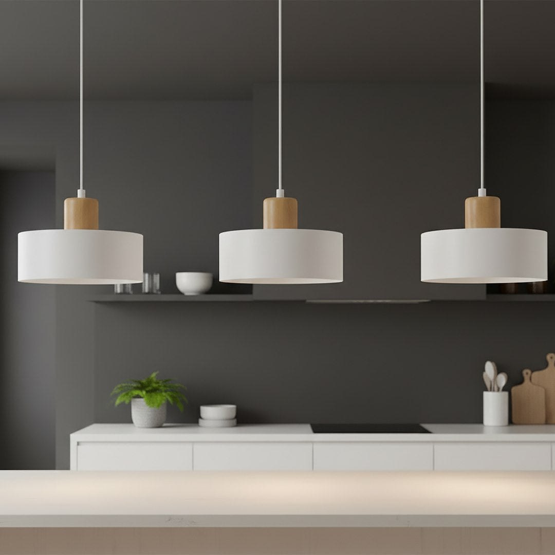 Torin 3 Light Linear Pendant White