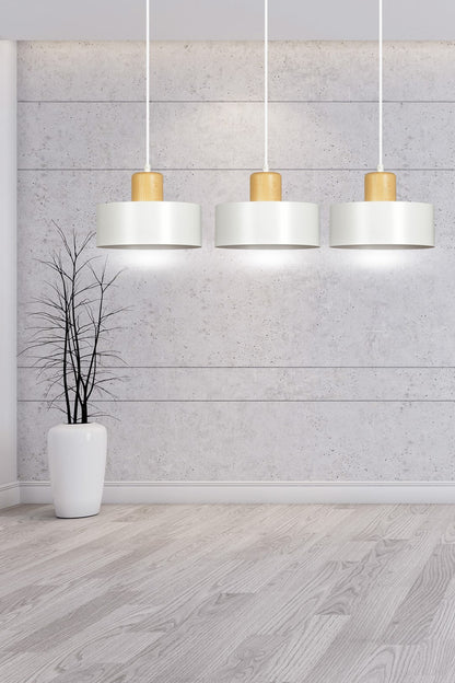 Torin 3 Light Linear Pendant White