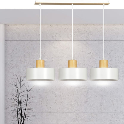 Torin 3 Light Linear Pendant White