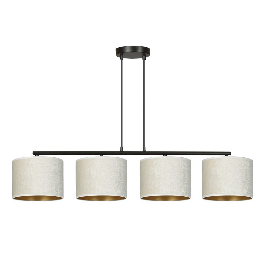 Hilde 4 Light Pendant Black & White