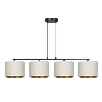 Hilde 4 Light Pendant Black & White