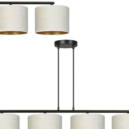 Hilde 4 Light Pendant Black & White