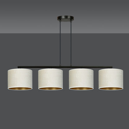 Hilde 4 Light Pendant Black & White