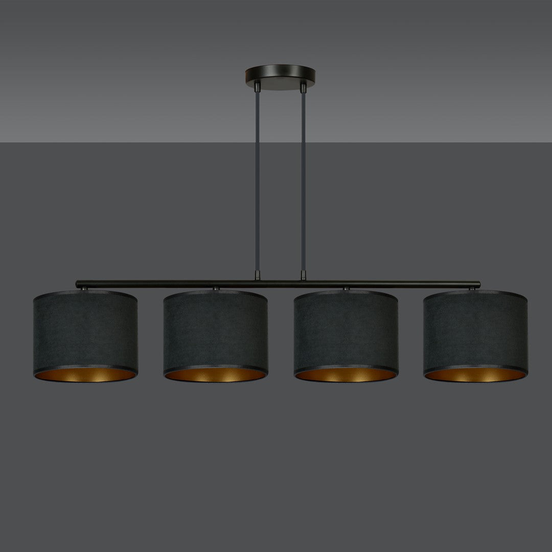 Hilde 4 Light Pendant Black