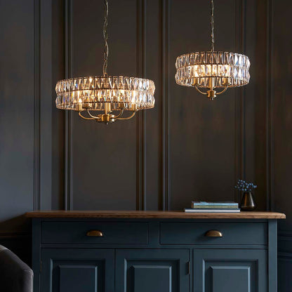 Clifton 3-Light Antique Brass Small Pendant