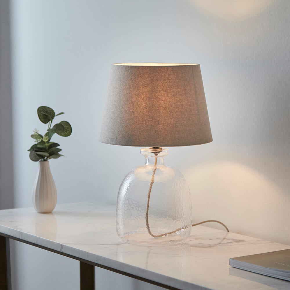Lyra & Cici Glass Table Lamp