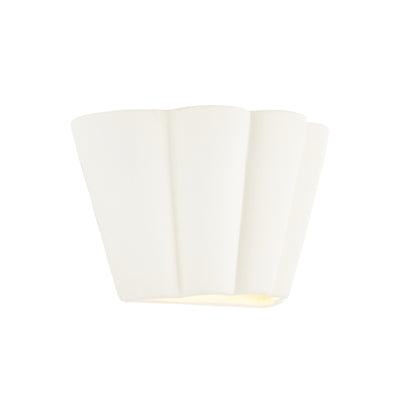Babylon Scalloped Ceramic Wall Washer Light