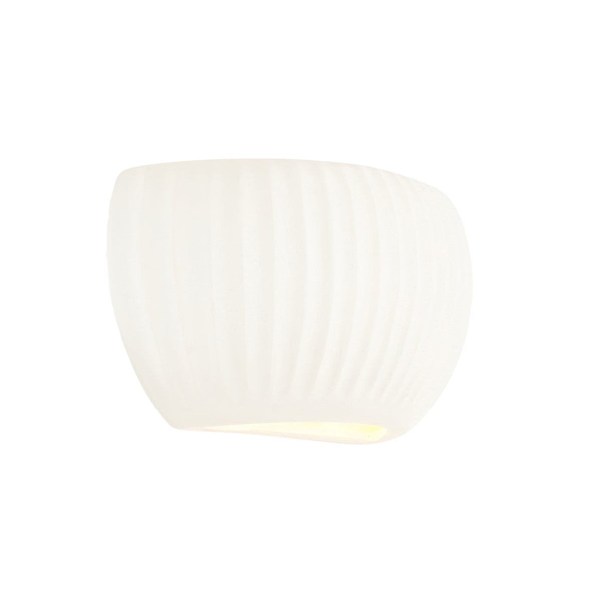 Witham Ribbed Ceramic Wall Washer Light