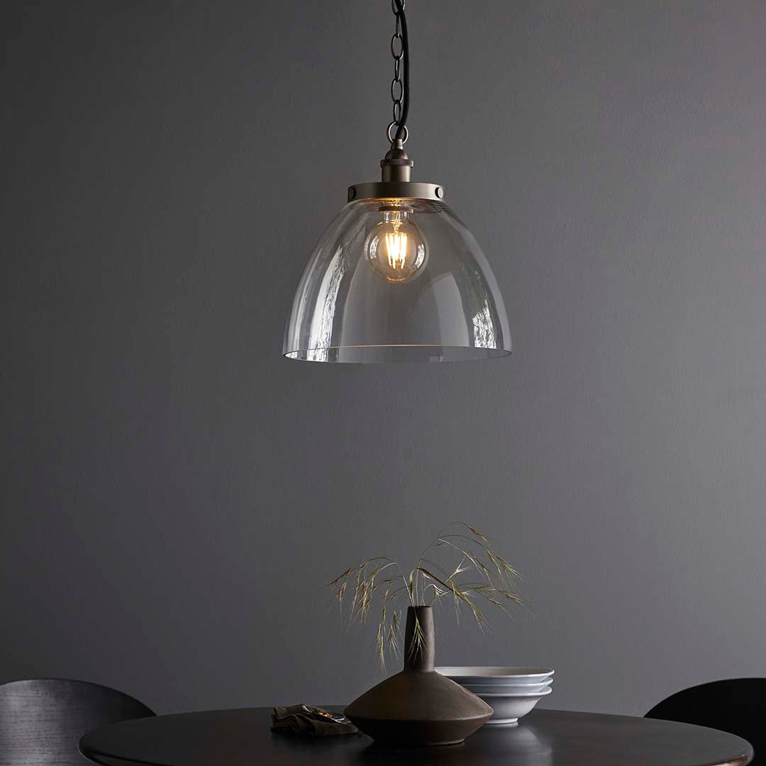 Hansen Brushed Grand Pendant Ceiling Light