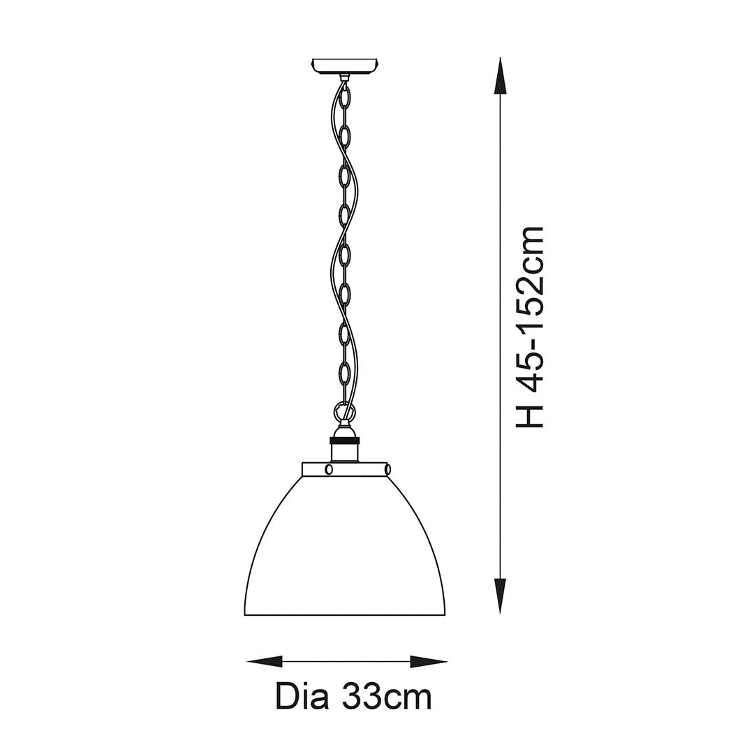 Hansen Brushed Silver Grand Pendant Ceiling Light