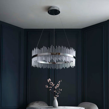 Virbrook Chrome Large LED Pendant Ceiling Light