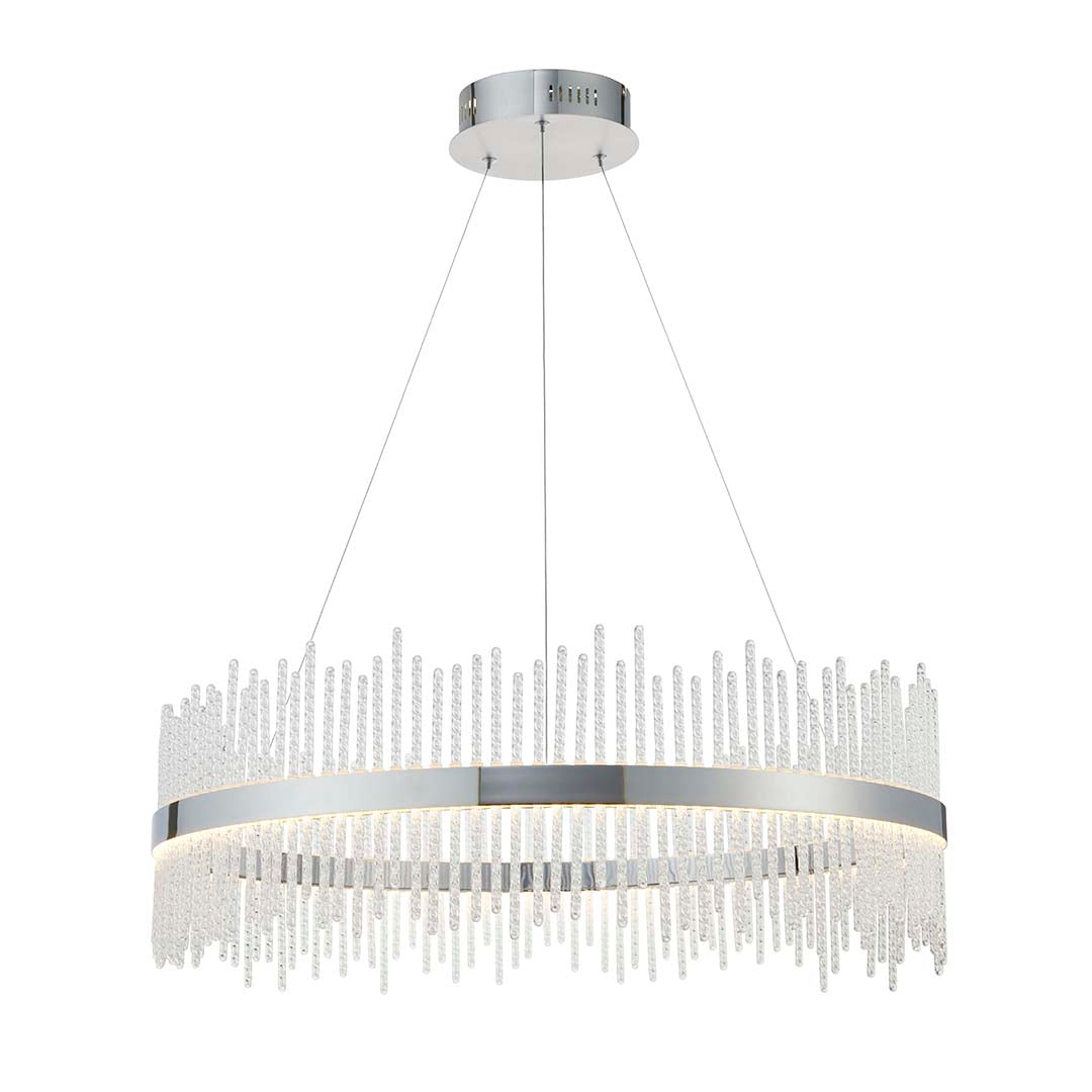 Virbrook Chrome Large LED Pendant Ceiling Light