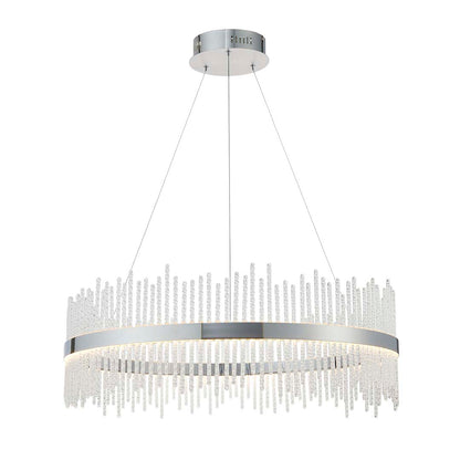 Virbrook Chrome Large LED Pendant Ceiling Light