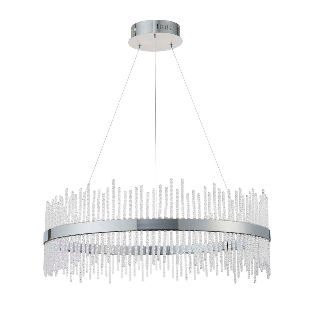 Virbrook Chrome Large LED Pendant Ceiling Light