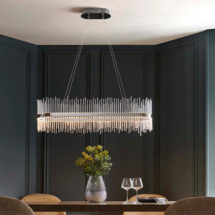 Virbrook Chrome Linear LED Pendant Ceiling Light