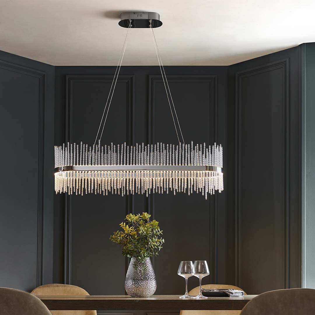 Virbrook Chrome Linear LED Pendant Ceiling Light