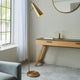 Karna Antique Brass Task Floor Lamp