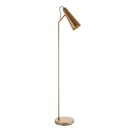 Karna Antique Brass Task Floor Lamp