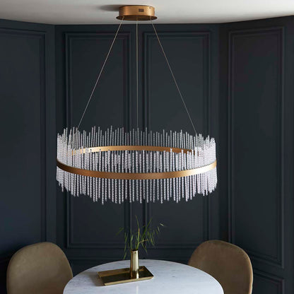 Virbrook Extra Large Gold LED Pendant Ceiling Light