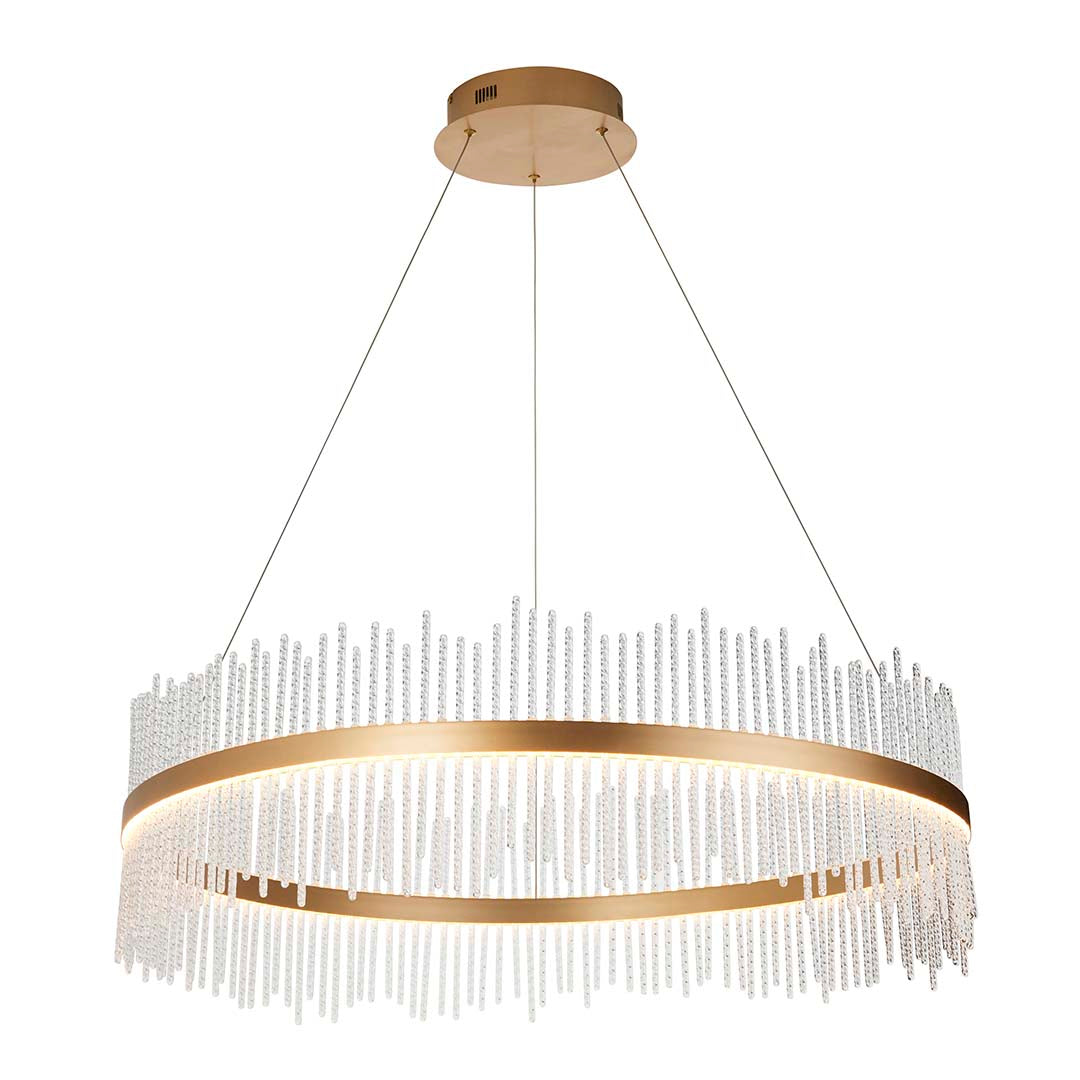 Virbrook Extra Large Gold LED Pendant Ceiling Light