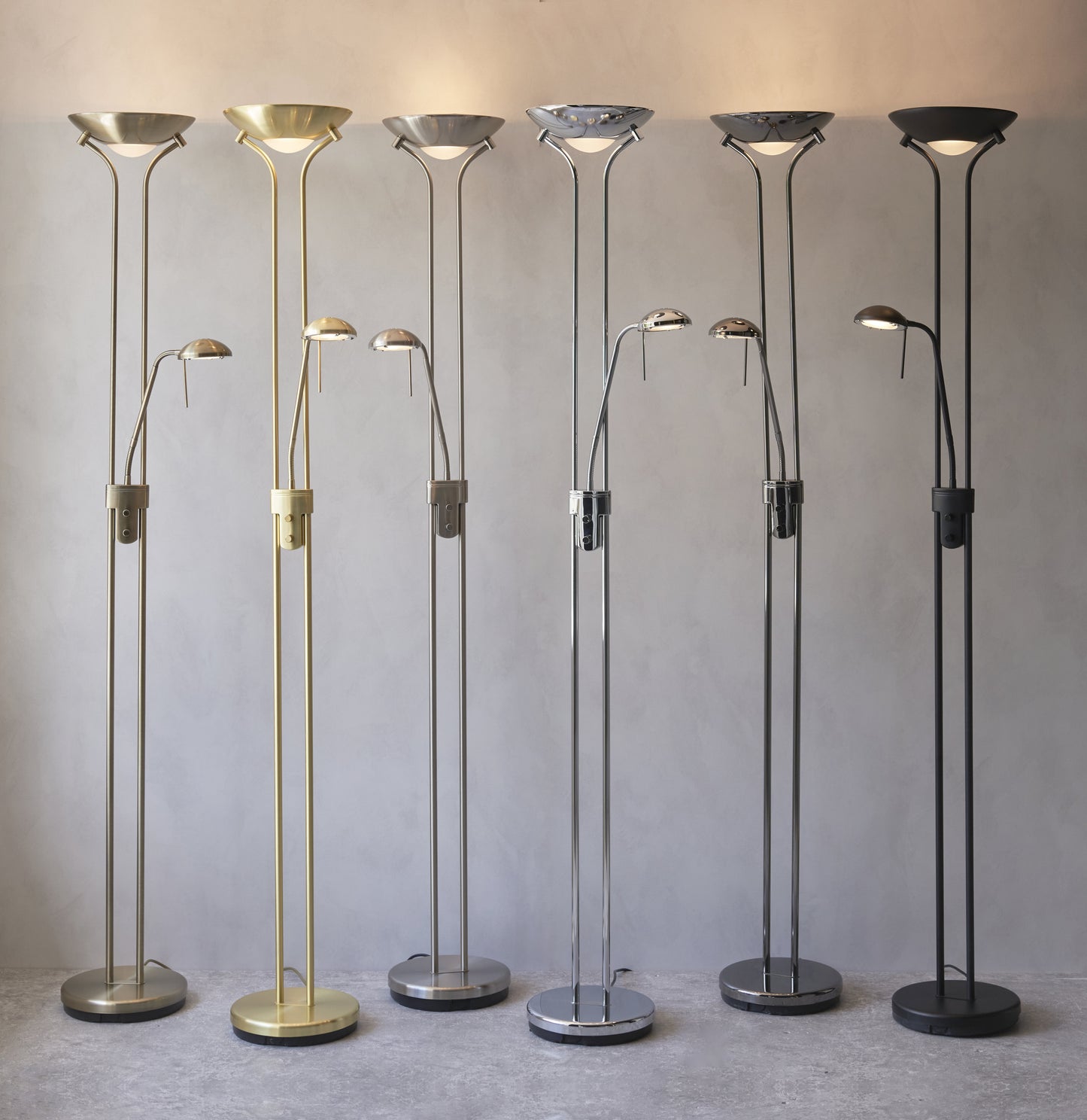 Rome Mother & Child Floor Lamp Matt Black