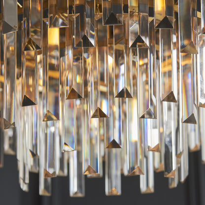 Diana 9 Light Brass Pendant