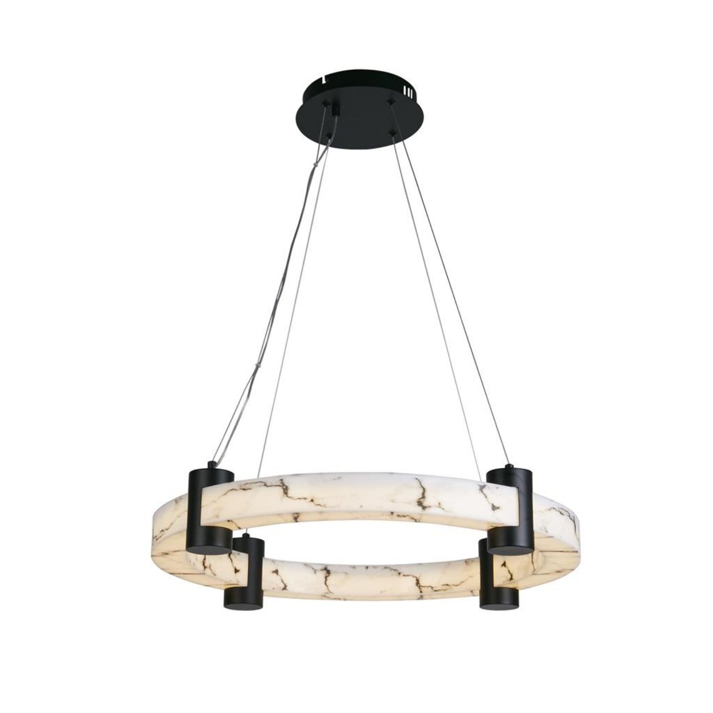 Moonbeam Black & Marble Effect Pendant Ceiling Light