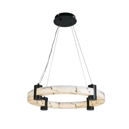 Moonbeam Black & Marble Effect Pendant Ceiling Light