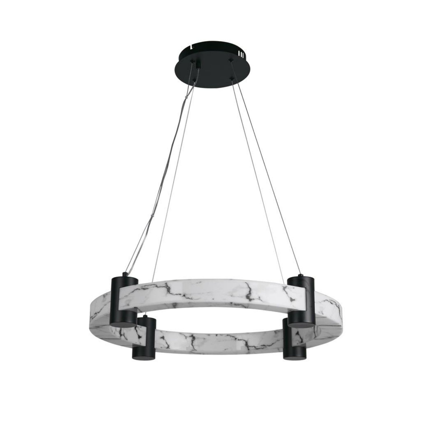 Moonbeam Black & Marble Effect Pendant Ceiling Light