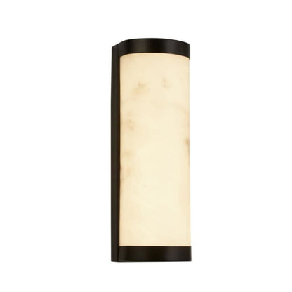 Nile Black & Marble Effect LED Wall Light Large