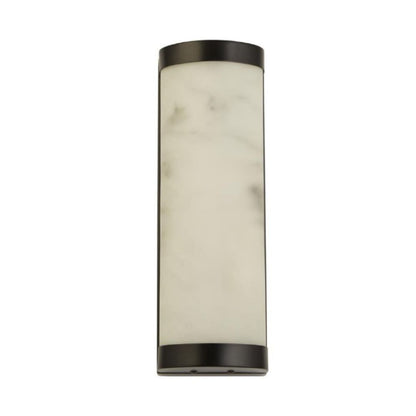 Nile Black & Marble Effect LED Wall Light Large