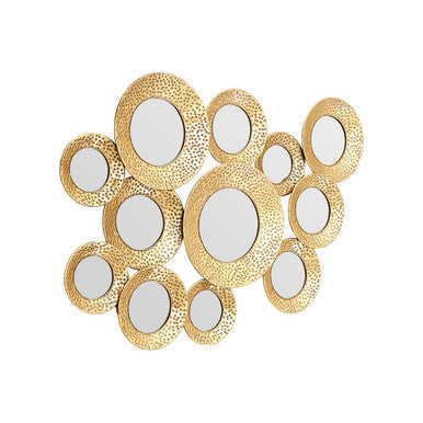 Hammered Gold Wall Mirror