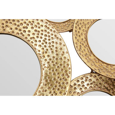 Hammered Gold Wall Mirror