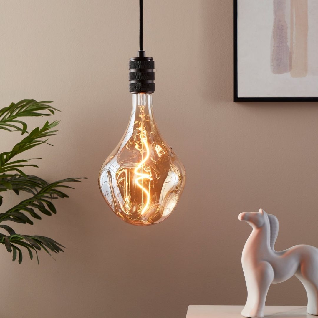 Distorted Bulb LED E27 Amber