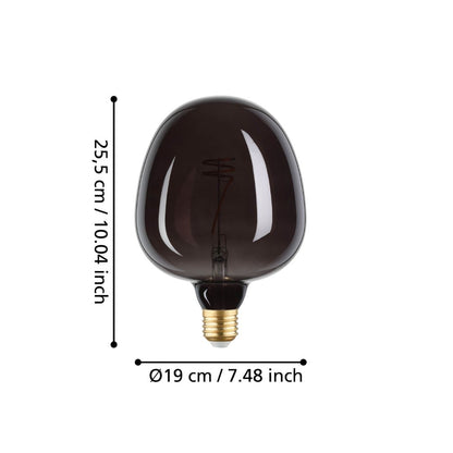 Black E27 Dimmable 4W LED Light Bulb