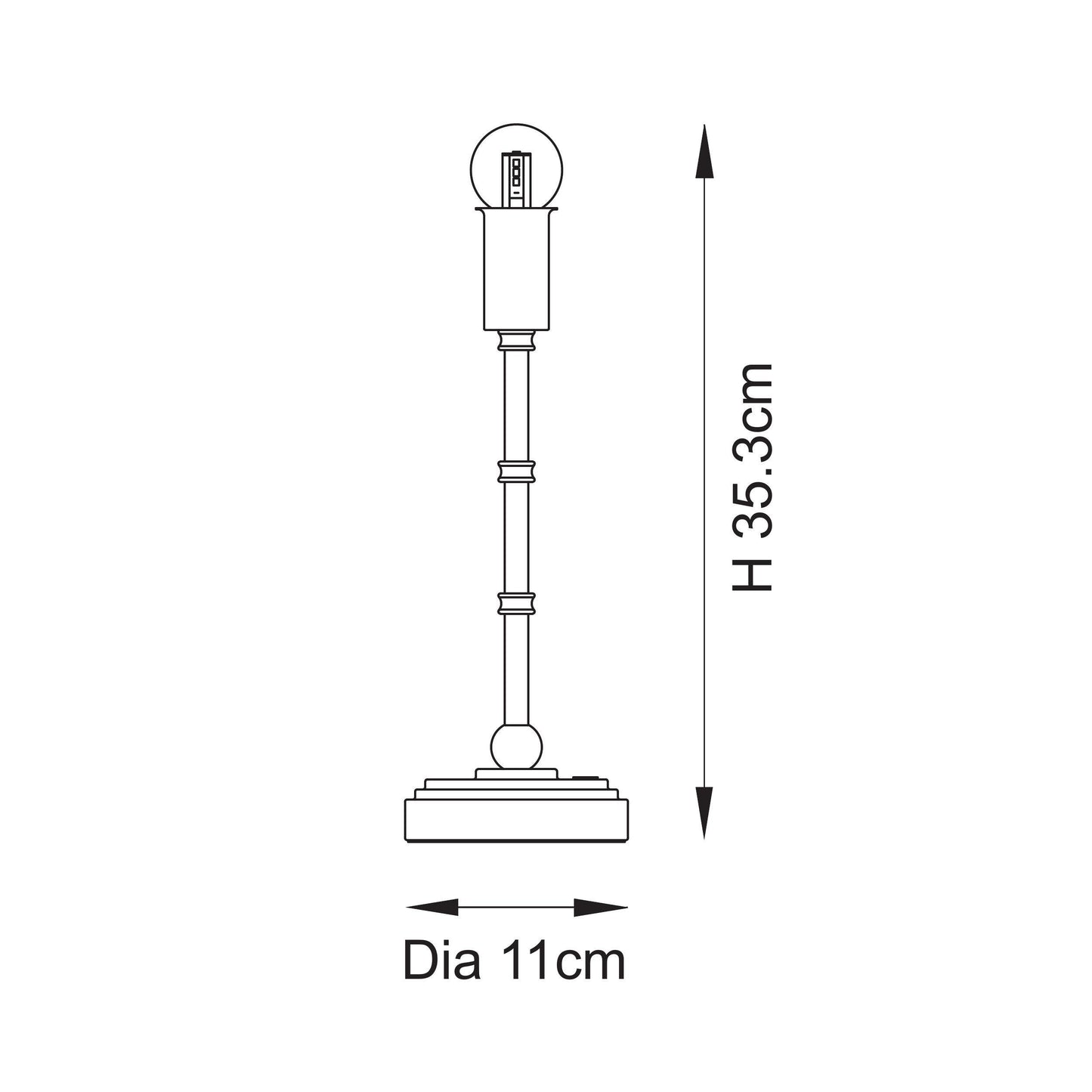 Burley Rechargeable Table Lamp Base
