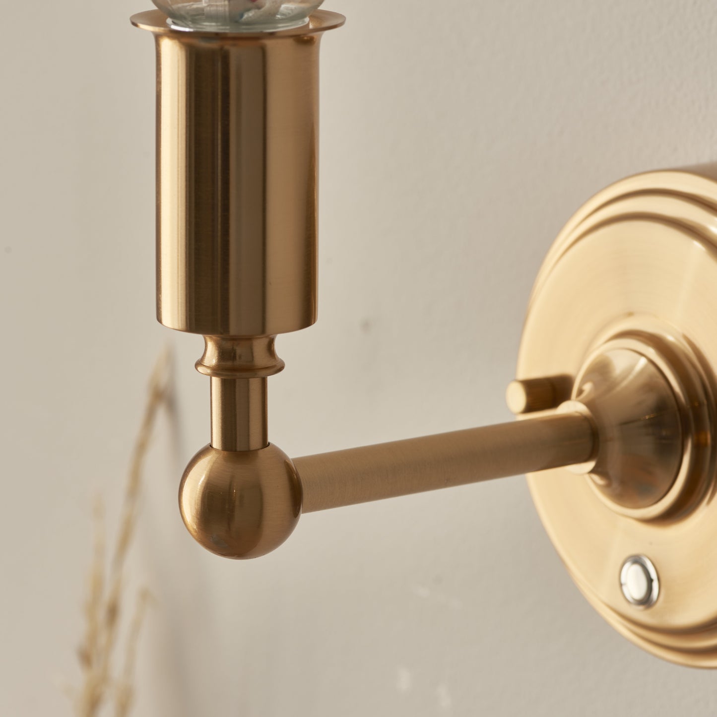 Burley Rechargeable Wall Light Aged Brass