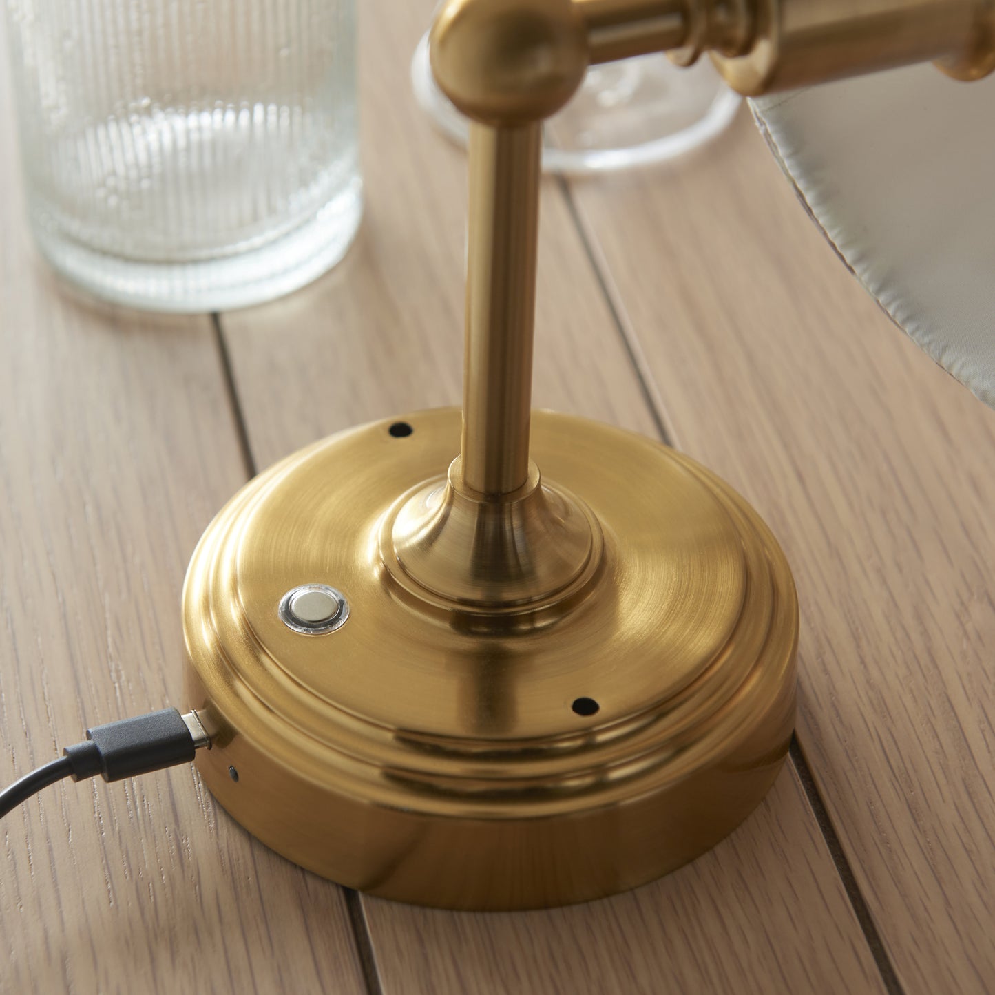 Burley Rechargeable Wall Light Aged Brass