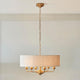 Highclere 6 Light Brass Pendant Ceiling Light