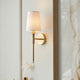 Long Line Vintage Brass Wall Light