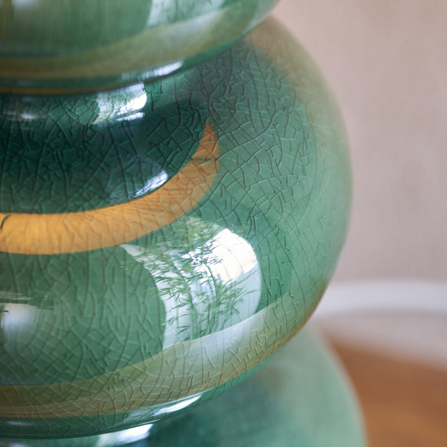 Monroe Table Lamp Base - Green Glaze