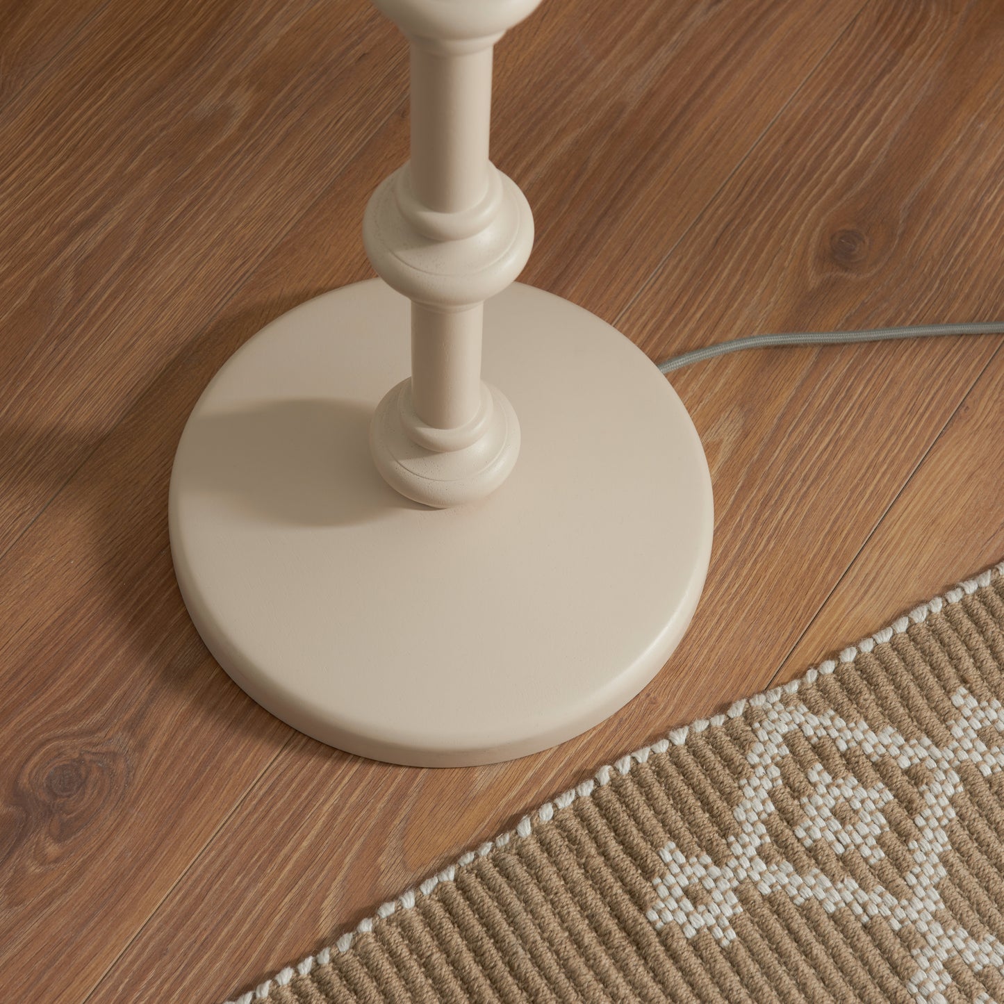 Carnaby Floor Lamp Base - Almond White