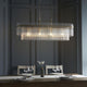 Marietta 4 Light Antique Brass & Glass Ceiling Pendant Bar