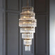Marietta 21 Light Antique Brass & Glass Pendant Ceiling Light
