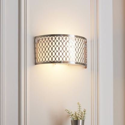 Cordero 2 Light Wall Light Satin Nickel