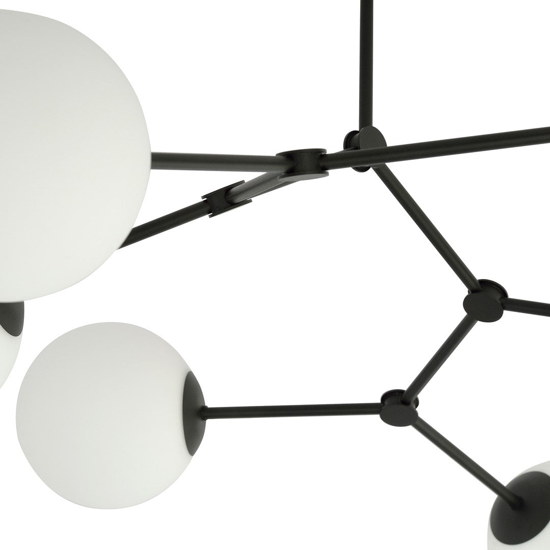Space 4 Light Semi Flush Black & White